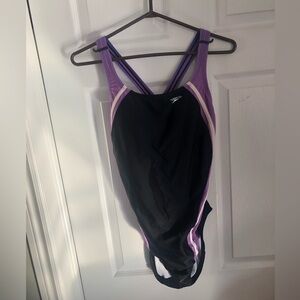 Speedo Rapid Spliced Energy Back PowerFLEX one-piece swimsuit 11/12